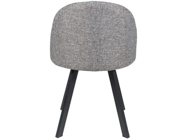 Стул ДП2-25 «Спайдер», рогожка «Графит», каркас черный матовый — изображение 4