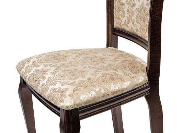 Стул «Кабриоль», Андрис вензель 160 беж, орех темный — изображение 4