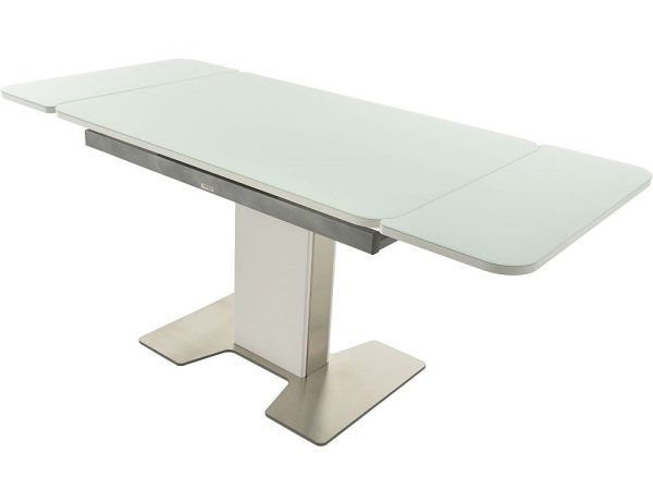 Стол «Тайбэй» стекло OPTI белое, каркас белый — изображение 4