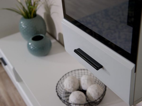 Стенка «Йорк» с витринами, Белый/белый глянец — изображение 5