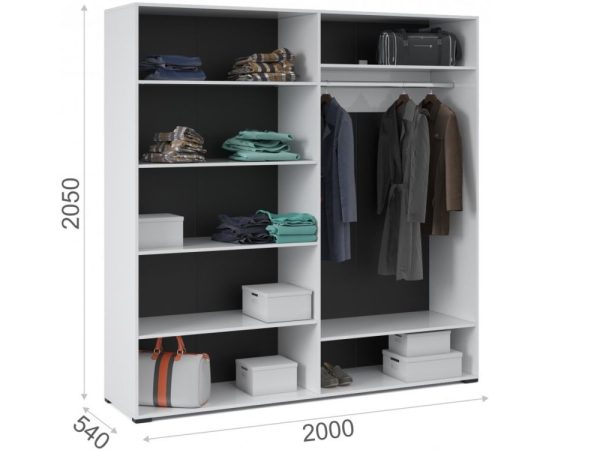 Спальня «Йорк-2», Белый/белый глянец — изображение 5