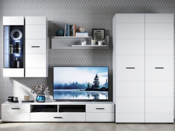 Белый/белый глянец