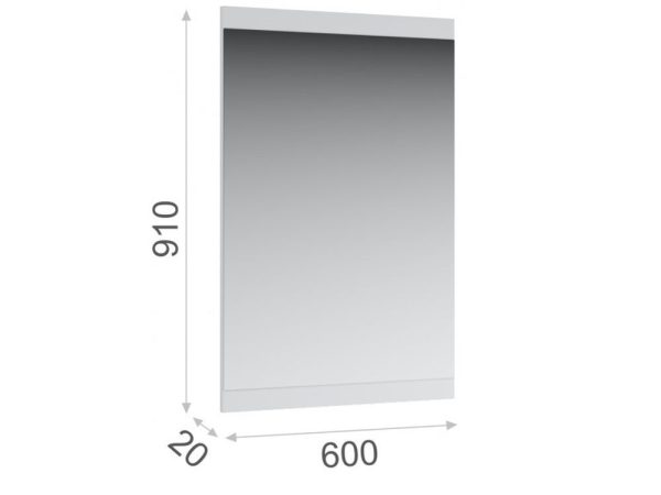 Зеркало «Йорк» 60, Белый — изображение 3