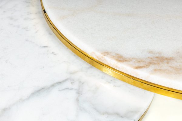 Кофейный столик Goldy Marble (набор из 2-х штук) 0.4x0.8x0.8м — изображение 2