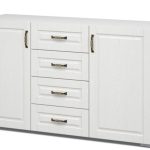 Комод «Лацио» 2д4ящ Белый/Белое дерево