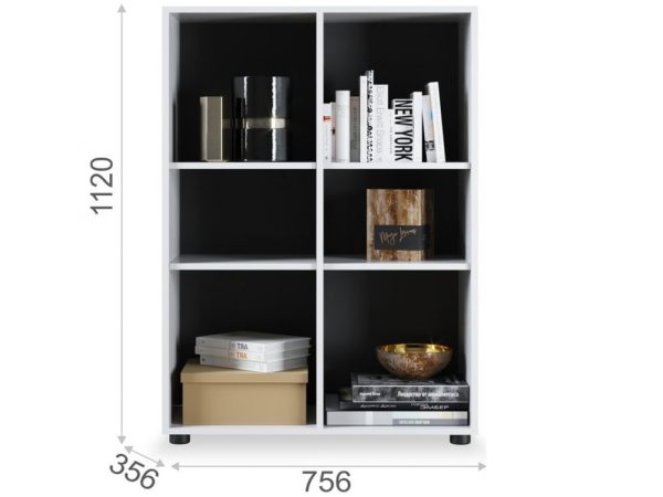 Комод «Йорк» 2д, Белый/белый глянец — изображение 3