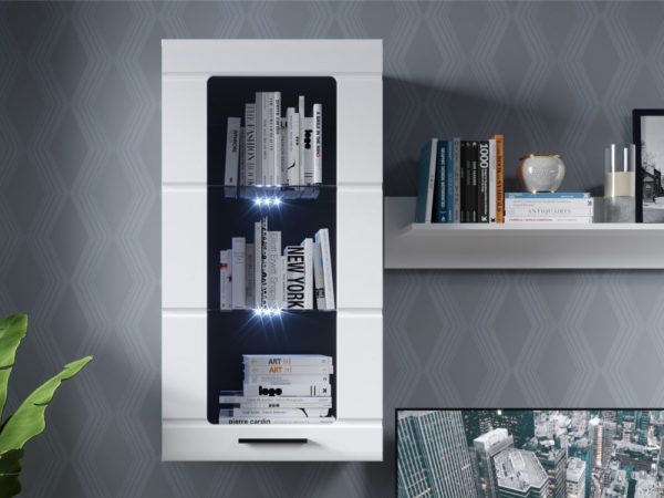 Стенка «Рио-2», Белый жемчуг/белый глянец — изображение 4