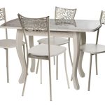 Обеденная группа (Стол Альба мини и 4 стула Эрго)