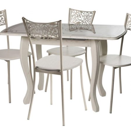 Обеденная группа (Стол Альба мини и 4 стула Эрго)