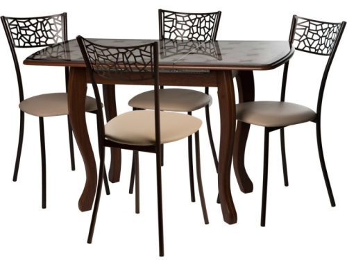 Обеденная группа (Стол Альба мини и 4 стула Кемпер)