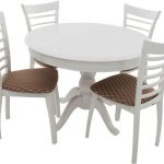 Обеденная группа (Стол Фабрицио-1 D100 и 4 стула Бурбон)