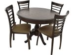 Обеденная группа (Стол Фабрицио-1 D100 и 4 стула Бурбон)