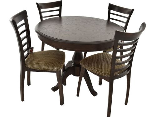 Обеденная группа (Стол Фабрицио-1 D100 и 4 стула Бурбон)