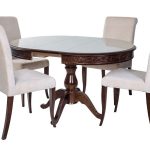 Обеденная группа (Стол Фабрицио-1 Glass и 4 стула Помпей Люкс)