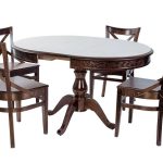 Обеденная группа (Стол Фабрицио-1 Glass и 4 стула Соло Венский жесткий)