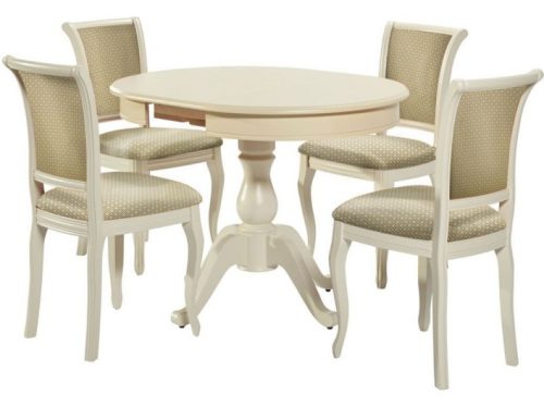 Обеденная группа (Стол Фабрицио-1 и 4 стула Кабриоль)