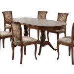 Обеденная группа (Стол Фабрицио-2 овал и 6 стульев Кабриоль)