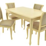 Обеденная группа (Стол Кабриоль и 4 стула Кабриоль)