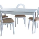 Обеденная группа (Стол Кабриоль и 4 стула Коломбо-2)