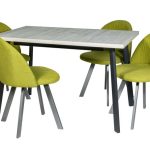 Обеденная группа (Стол Каспер и 4 стула Спайдер)