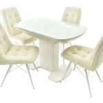 Обеденная группа (Стол Корсика и 4 стула Бордо)