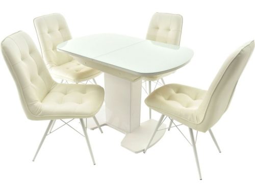 Обеденная группа (Стол Корсика и 4 стула Бордо)