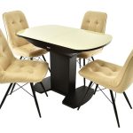 Обеденная группа (Стол Корсика и 4 стула Бордо)