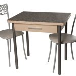 Обеденная группа (Стол Милагро и 2 стула Кемпер)