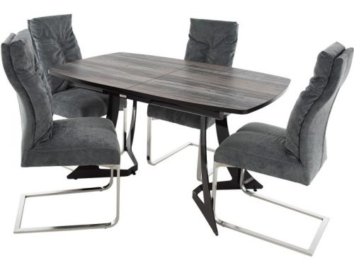 Обеденная группа (Стол Милан ПМ и 4 стула Лофт)