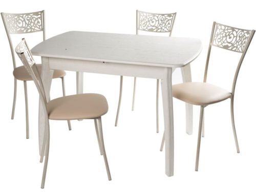 Обеденная группа (Стол Верона и 4 стула Эрго)