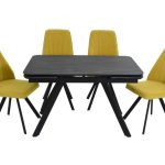 Обеденная группа AROOMA (стол Леон + 4 стула Сильвио Vivaldi 15)