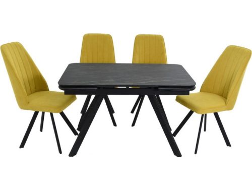 Обеденная группа AROOMA (стол Леон + 4 стула Сильвио Vivaldi 15)