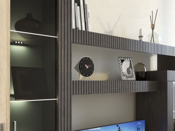 Стенка «Марк», Тик/дуб сонома — изображение 4