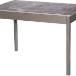 Стол М80 ДП1-03-03 1100(1400)*680 «Бристоль» Стекло с/в «Королевский Мрамор»