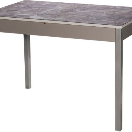 Стол М80 ДП1-03-03 1100(1400)*680 «Бристоль» Стекло с/в «Королевский Мрамор»