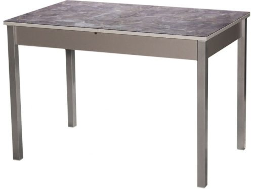 Стол М80 ДП1-03-03 1100(1400)*680 «Бристоль» Стекло с/в «Королевский Мрамор»