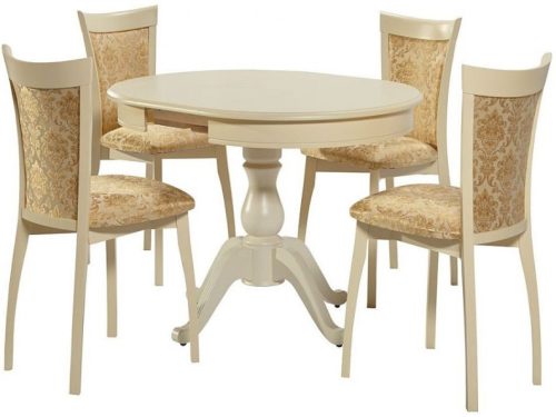Обеденная группа (Стол Фабрицио-1 и 4 стула Тулон м/с)