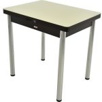 Стол «Бари» стекло молочный