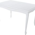 Стол «Кабриоль» 120x80 GLASS белый