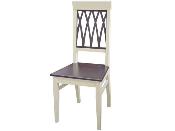 Обеденная группа (Стол Леонардо-1, 3 стула и скамья Кристиан), слоновая кость+орех темный — изображение 4