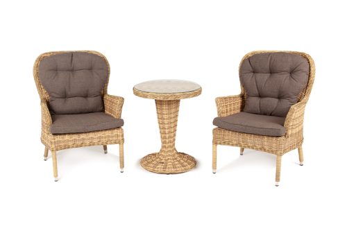 "Алиса" кофейный комплект из искусственного ротанга