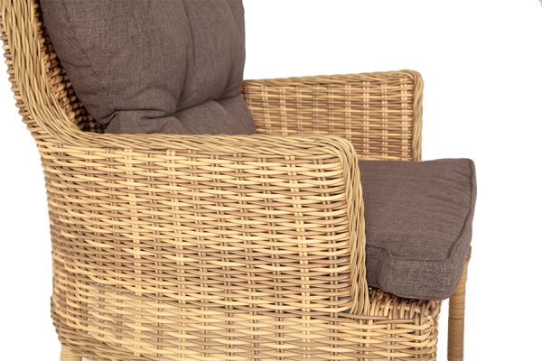 "Алиса" кресло плетеное, цвет соломенный — изображение 5