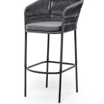 "Бордо" стул барный плетеный из роупа (колос)