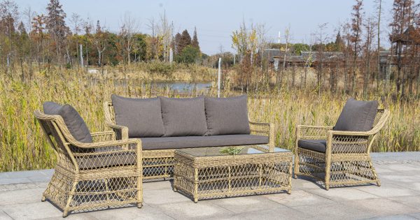 "Гранд Латте" кресло из искусственного ротанга, цвет соломенный — изображение 4