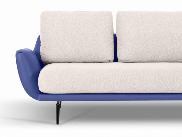Диван Ispani трёхместный синий, белый — изображение 4