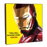 Постер на деревянной основе  Железный человек