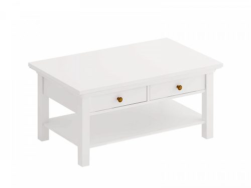 Стол журнальный Reina с выдвижными ящиками Белый