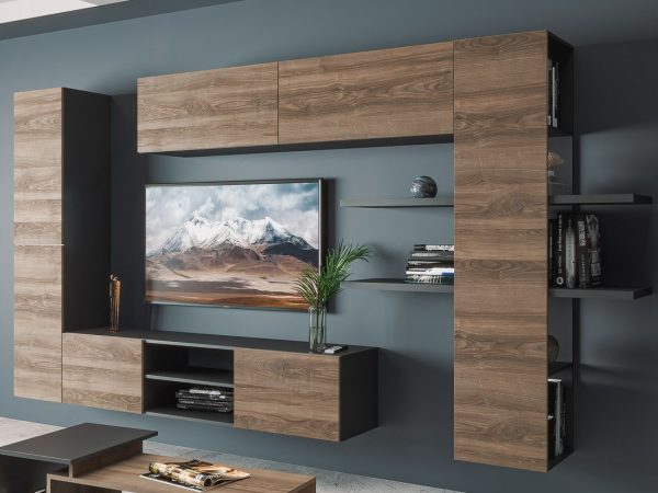 черный/ Дуб велингтон