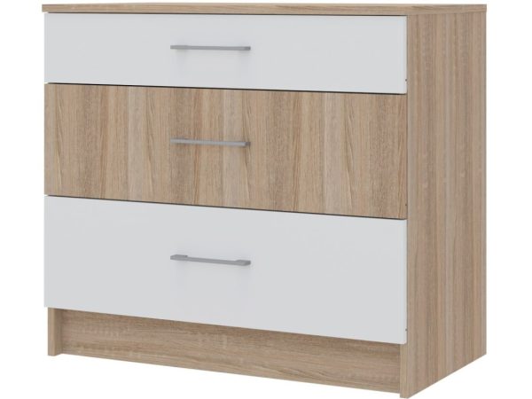 Дуб сонома/Белый