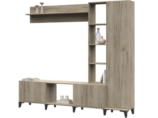 Стенка «Аурелия», дуб крафт серый — изображение 3